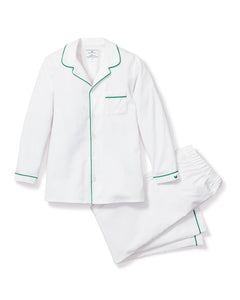 Green Trim Button Down Set