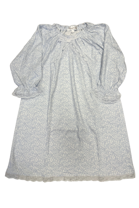 Blue Floral Nightgown