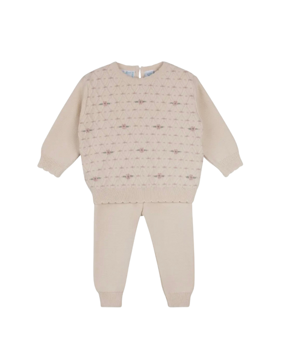 Cream Knit Set