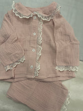 Load image into Gallery viewer, Pink muslin pj
