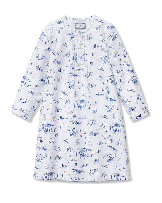 Winter Toile Long Sleeve Nightgown