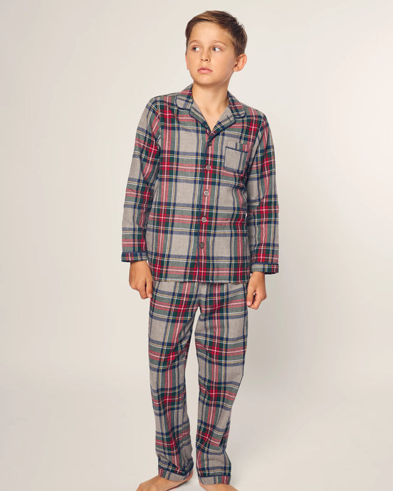 Plaid Button Down Set - Red