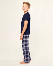 Load image into Gallery viewer, Navy Plaid Pants