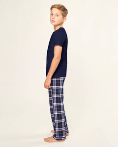 Navy Plaid Pants