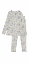 Load image into Gallery viewer, Pouf blue toile pants set
