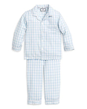 Load image into Gallery viewer, Light Blue Gingham Button Down Set