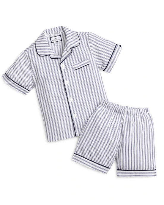 French Stripe Shorts Set