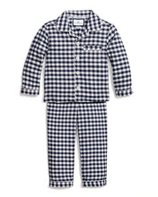 Load image into Gallery viewer, Navy Gingham Button Down Set