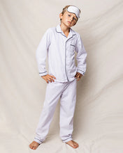 Load image into Gallery viewer, White w/ Navy Piping Button Down Set