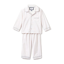 Load image into Gallery viewer, White w/ Gray Piping Button Down Set
